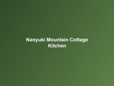 Nanyuki Mountain Cottage — Kitchen