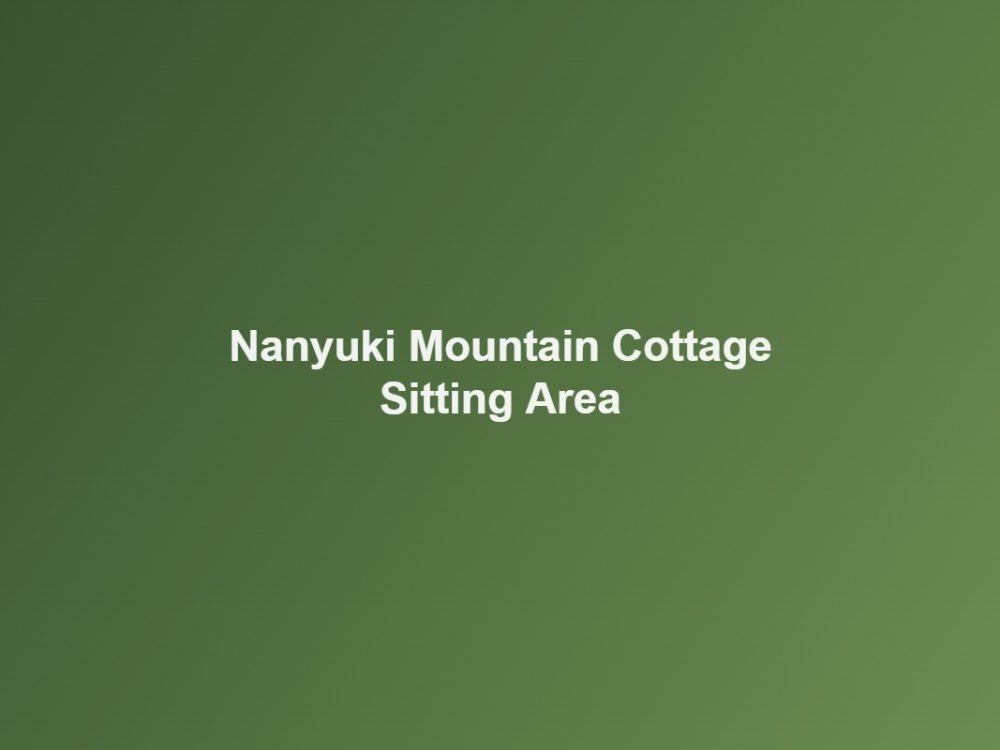 Nanyuki Mountain Cottage — Sitting Area